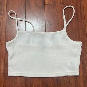 H&M cropped white tank
